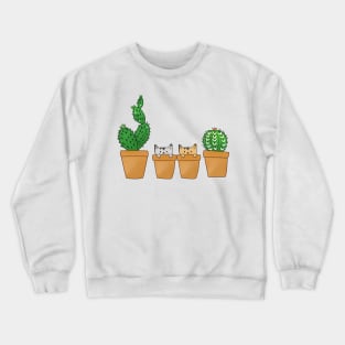 Cacti and Kitty Crewneck Sweatshirt